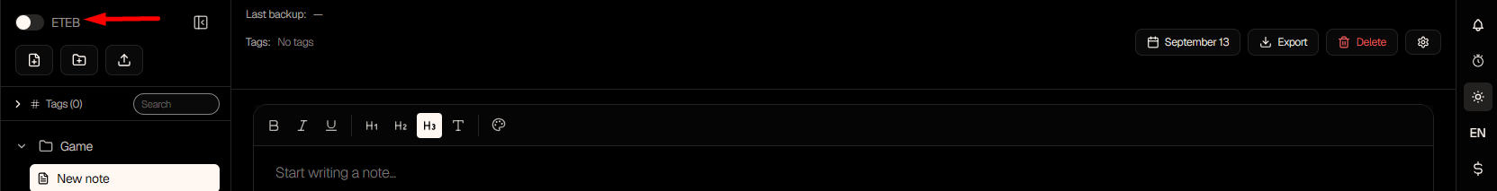 ETEB toggle